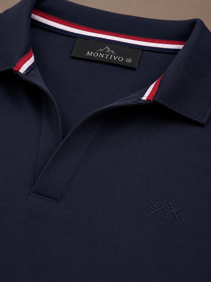 Blue Short Sleeve Polo